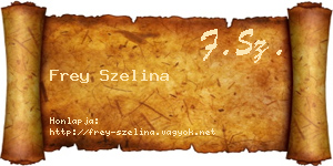 Frey Szelina névjegykártya
